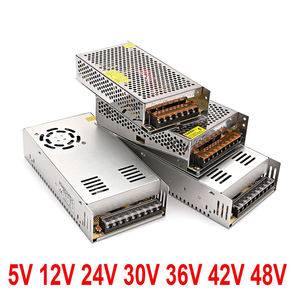 AC 220V to 12 Volt 60W Switching Power Supply 5A Monitor LED Transformer DC Adapter 