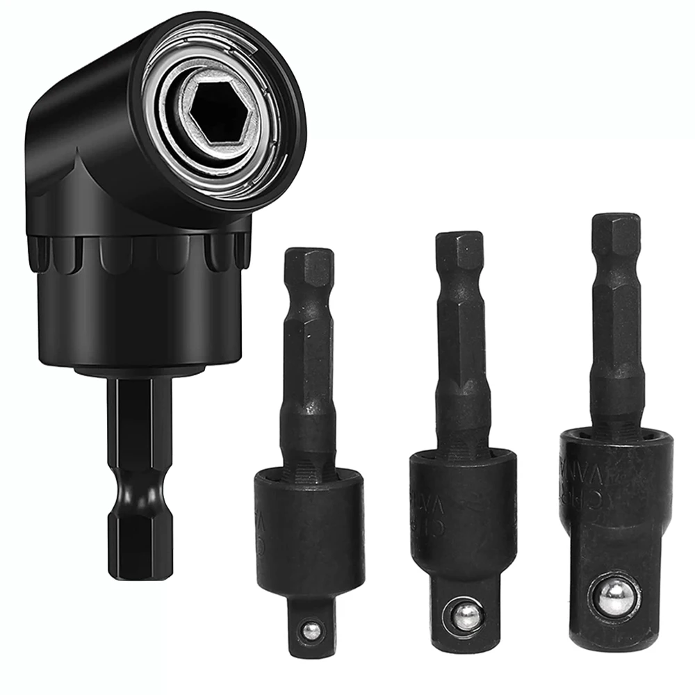 360°electric Drill Air Screwdriver Sleeve Universal Adapter Hexagonal Handle to Square Head Rotary Adapter Connect Rod Tool