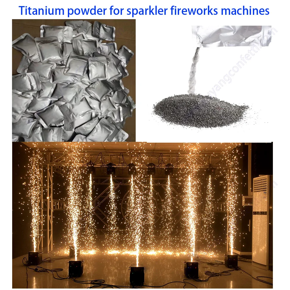 1~100 Bag Ti Powder Cold Spark Machine Wedding Party Events 200g Safe Metal Powder MSDS Certification Cold Spark Powder Indoor