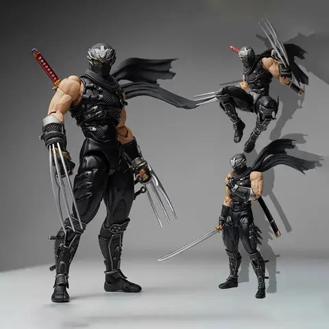 2025 nova revoltech 1/12 incrível yamaguchi ryu hayabusa ninja gaiden ação anime figuras coleção ko modelo brinquedos personalizados presente