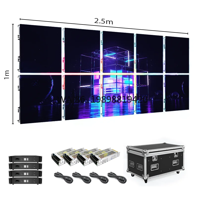 

Настраиваемый заводской оптовый сценический дисплей Внутренний светодиодный дисплей 250*500 мм изогнутый светодиодный шкаф