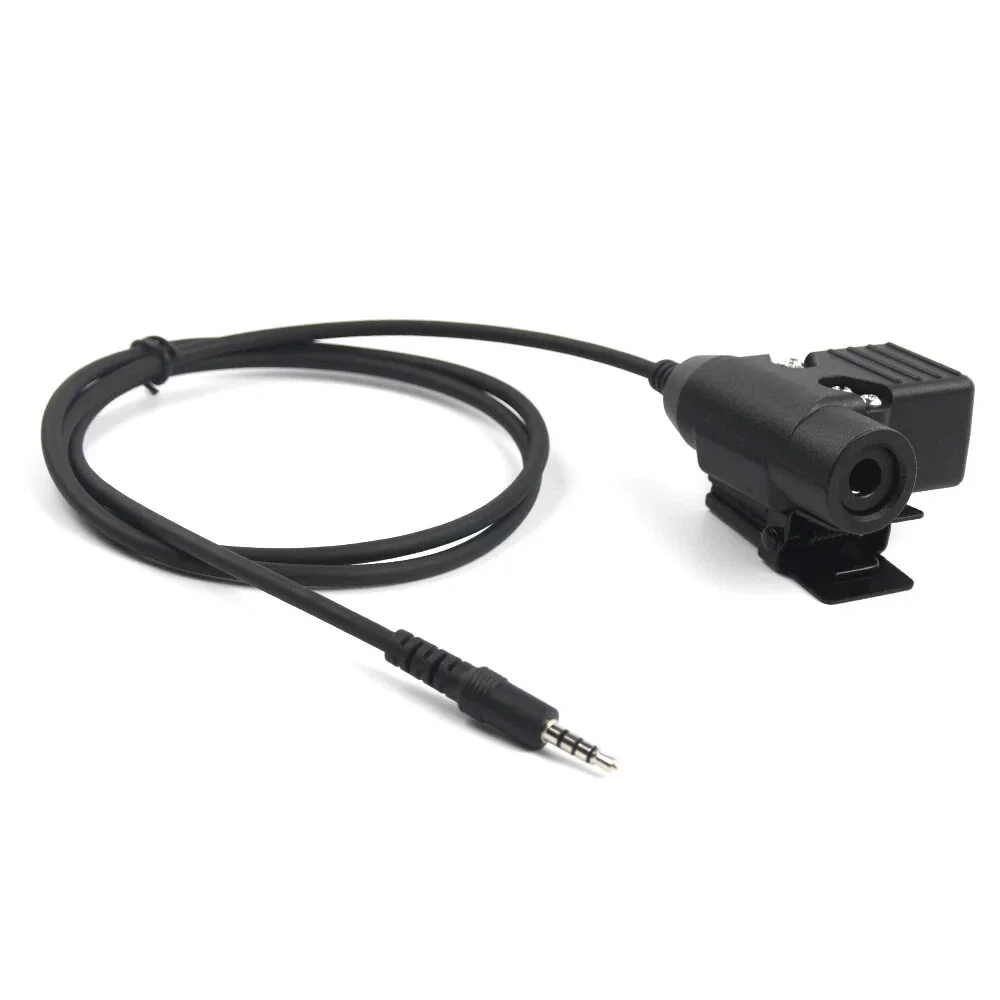 NATO Plug U94 PTT Headset Adapter Z113 3.5mm Jack for iPhone Samsung HTC
