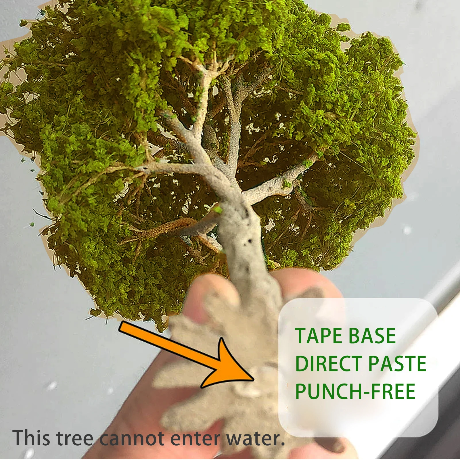 1PC 10-15cm HO/OO Scale Autumn Trees Miniatures Garden Landscape Scenery Model