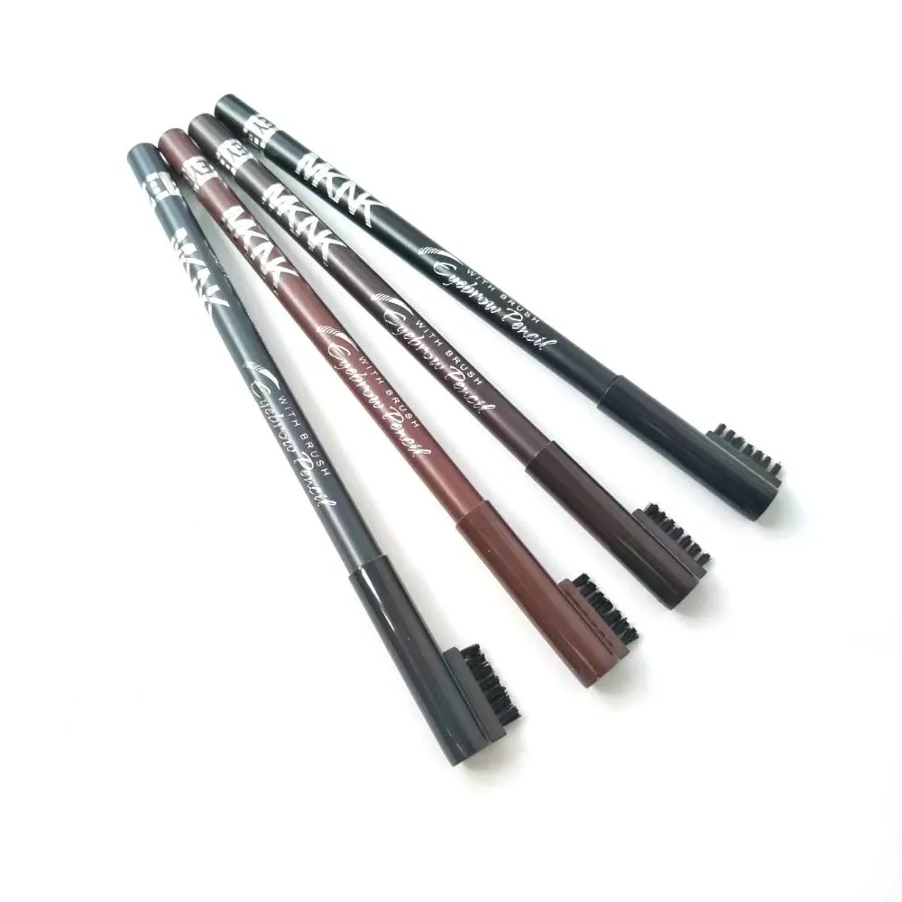 New Double-Ended Eyebrow Pencil Waterproof Matte Finish Makeup Pen Sweat Proof Long Lasting Eye Liner Pen Cosmetics Use
