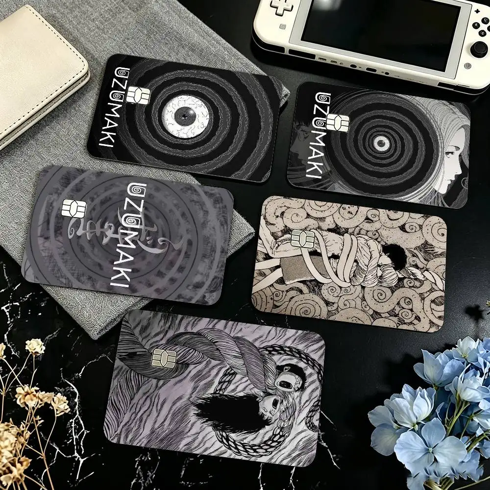 U-Uzumaki ANIME  Credit Card HD Stickers Small Chip Waterproof Sticker Game Card Decal Gift