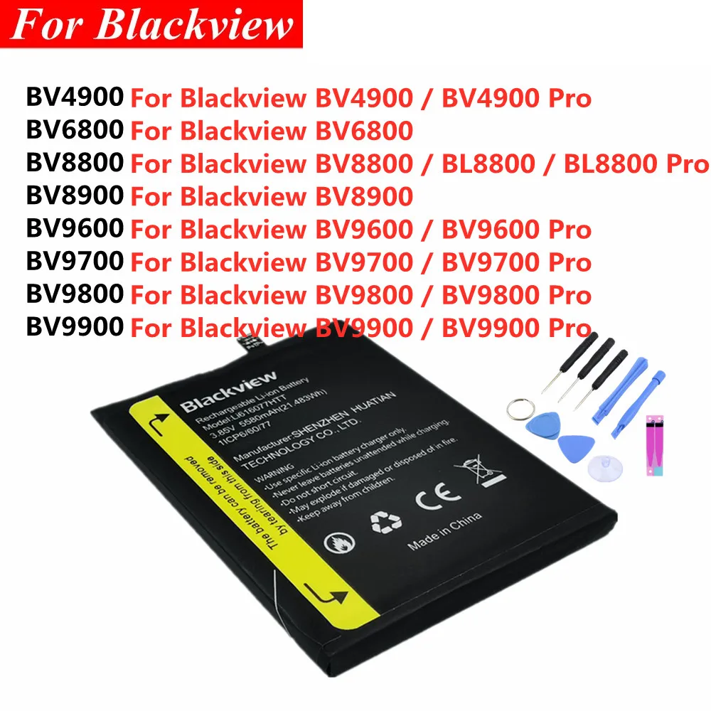LI616077HTT Akku für Blackview BV4900 Pro BV4900Pro BV6800 BV8800 BV8900 BV9600 BV9700 BV9800 BV9900 Pro DK015 Handy-Akku