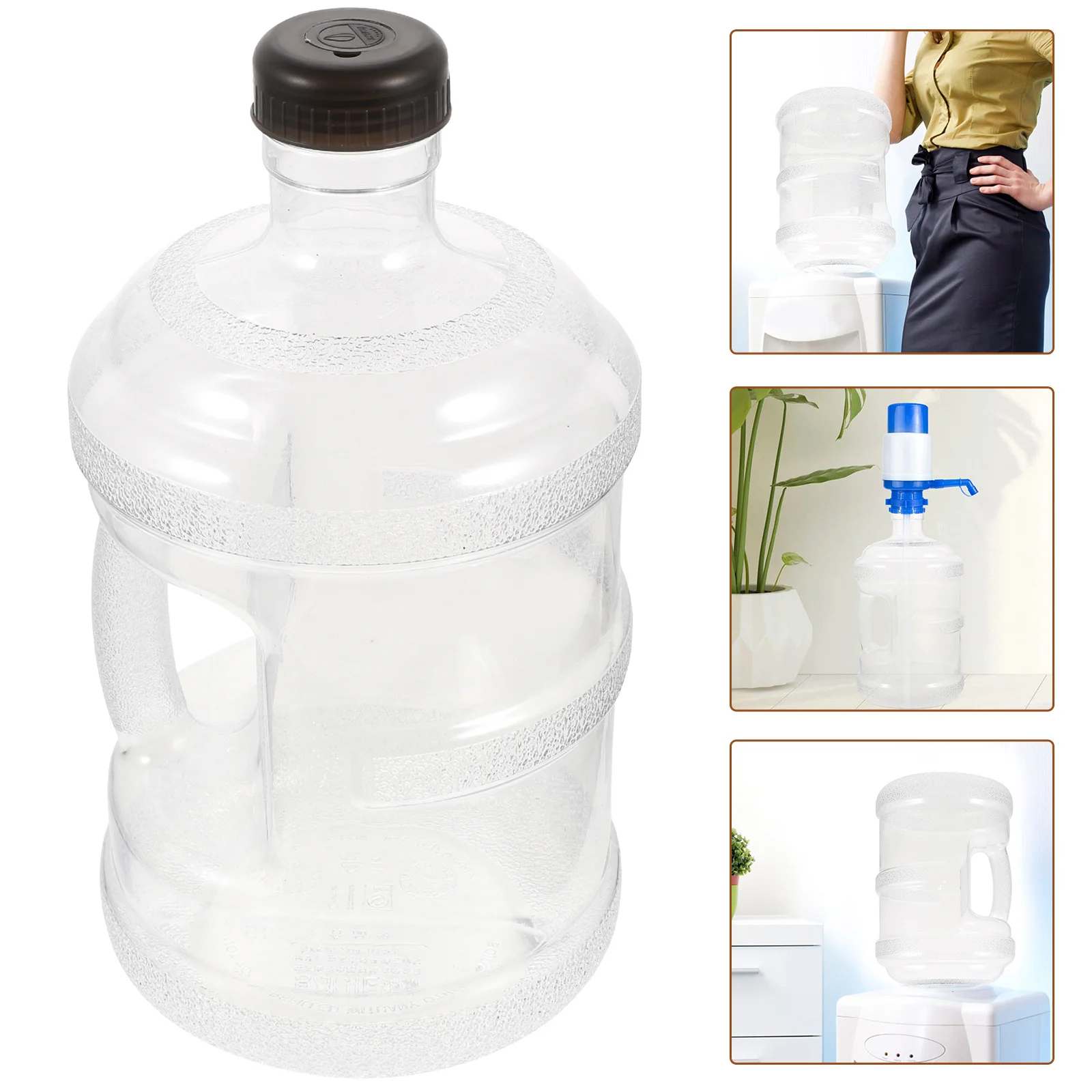 

Large Capacity Water Jug Mineral Water Bucket Bottle Handle Ergonomic Lightweight Portable Outdoor Indoor Camping Hiking Storage