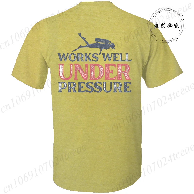Men's Scuba Diving Shirt T Shirts Scuba Diver Graphic Harajuku Streetwear Short Sleeve Summer T-shirt Clothing Dad Husband Gifts
