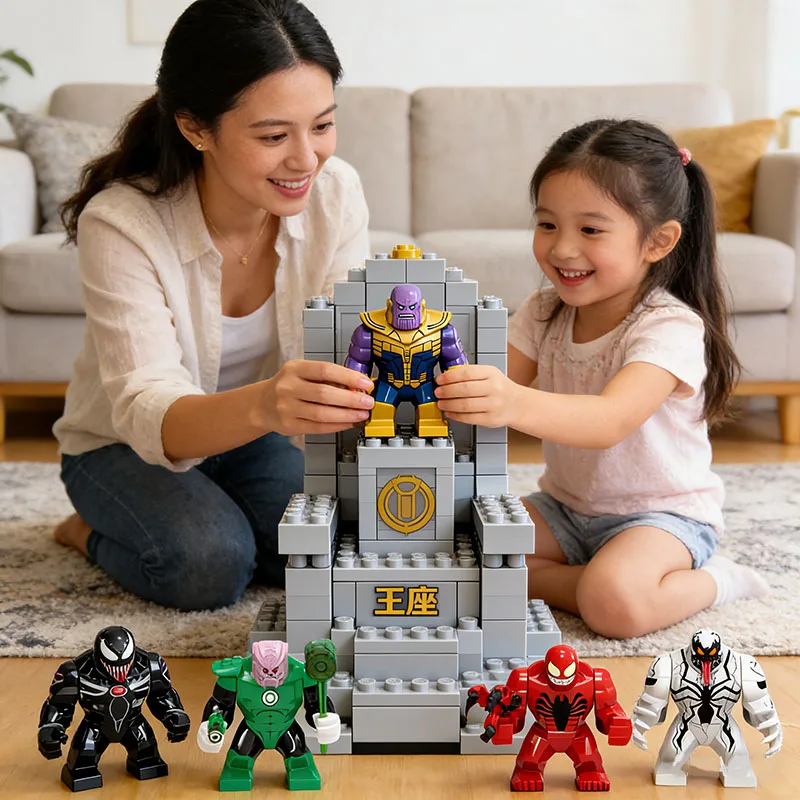 Конструкторы Marvel Avengers, Thanos, Hulk, коллекция кукол супергероев, подарки на день рождения для мальчиков, детские игрушки