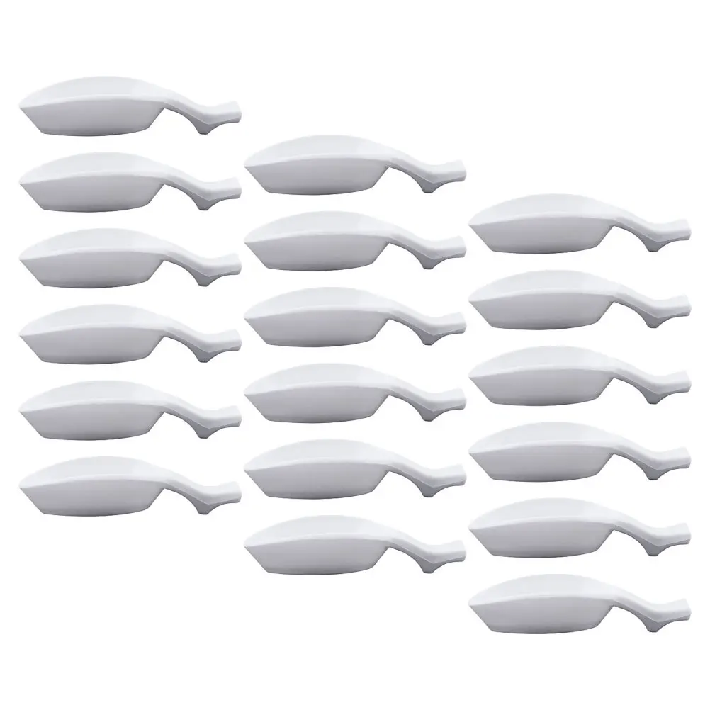 

20Pcs Plastic Ink Dishes Multifunctional Calligraphy Brush Rest Ink Storage Holder for Chinese Calligraphy Painting Tools