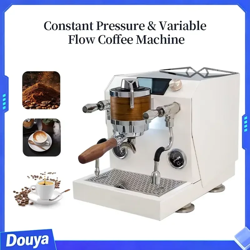 58MM Double Copper Boilers 1.8L+0.85L Espresso Machine 9 Bar Rotary Pump VFE Coffee Maker Italian Commercial Cappuccino