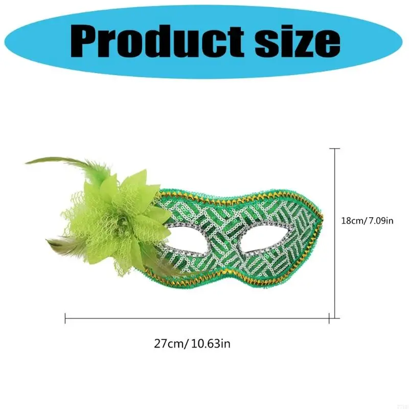 77HE MARDI GRAS MASKERADES MASKADES Mask Party Party Mask Half Face Mask for Marnivals