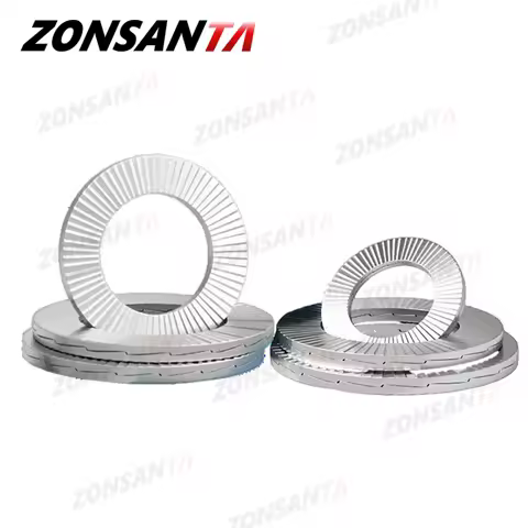 M3 M4 M5 M6 M8 M10 M12 M14 M16~M22 Stainless Steel Dacromet Double Deck Self-Locking Washer Wedge Lock Loose Shock Proof Gasket.