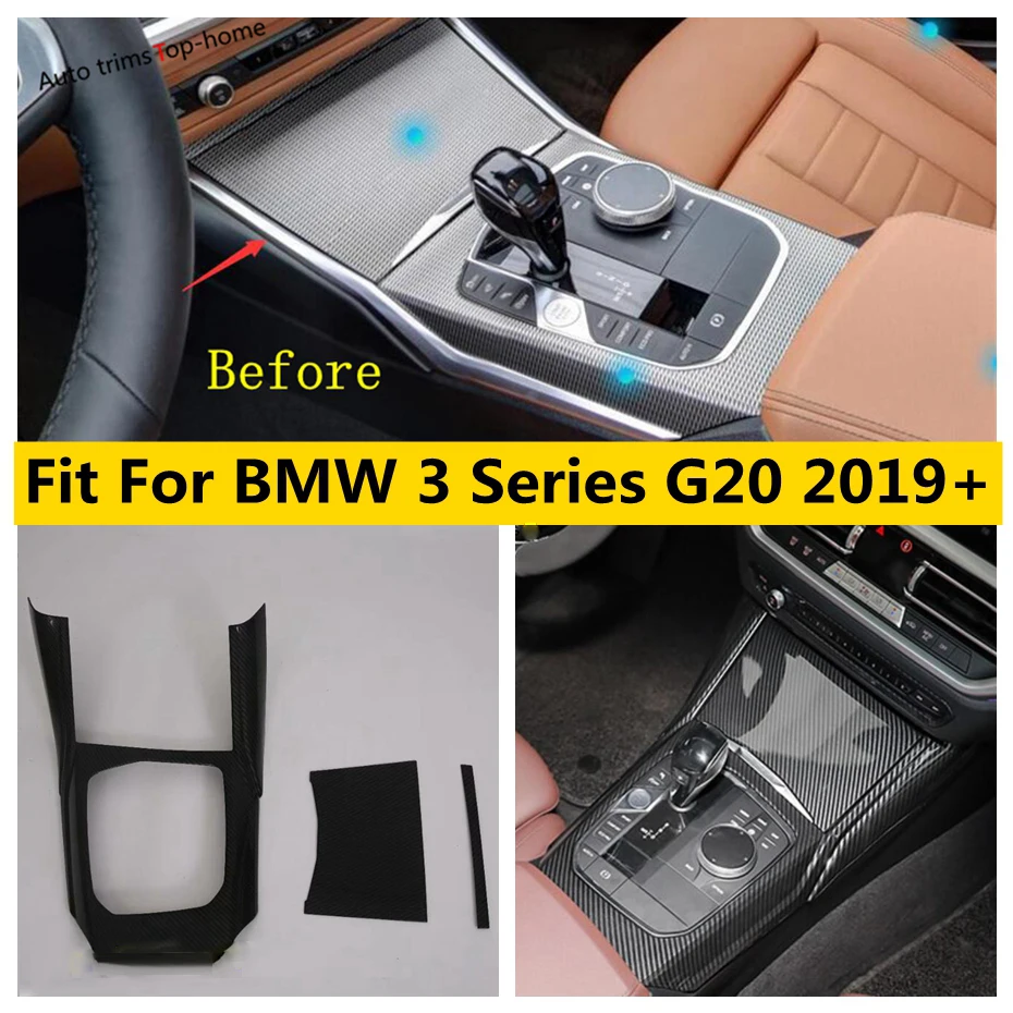 

Auto Transmission Shift Gear Box Decor Panel Cover Trim Fit For BMW 3 Series G20 2019 - 2024 Interior Accessories