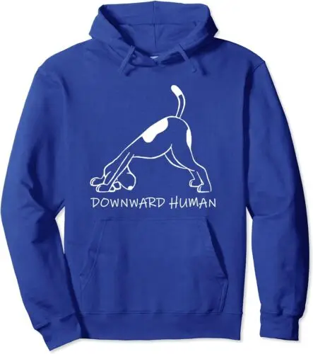 Polarshe Downward Human Dog Funny Yoga Lover Pet Gift Unisex Hooded Sweatshirt