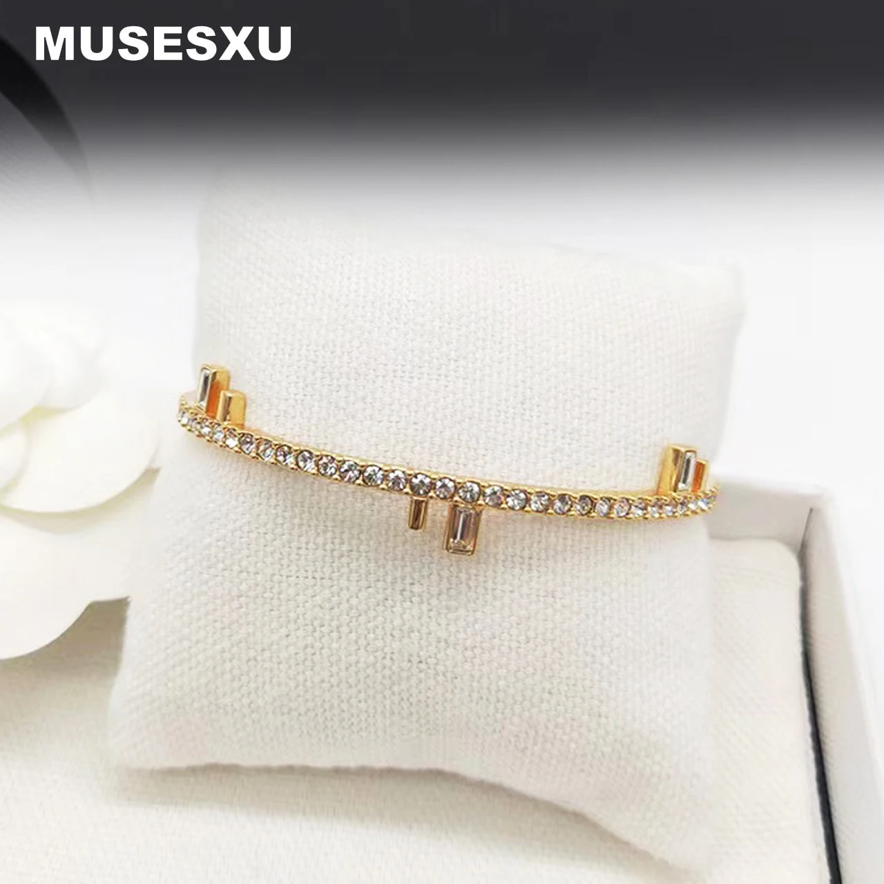 

2022 Jewelry & Accessories Luxury Brand Set Zircon Open Bracelet For Men's & Women's Party Gifts