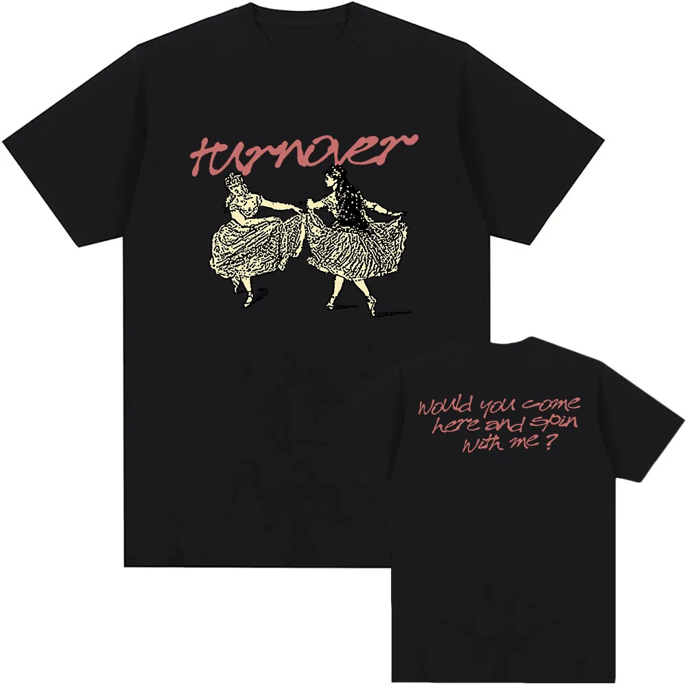 DIZZY TEE TURNOVER Band Rock Band T-shirt Grunge Fashion Unisex Streetwear Summer Cotton Loose Male Tshirts Hip Hop Men T Shirt