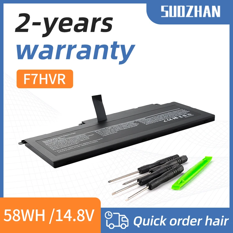 

SUOZHAN F7HVR Laptop Battery for Dell Inspiron 17 7000 7737 7746 14 15 15r 5545 7537 14-7437 G4YJM 062VNH T2T3J 14.8V 58WH