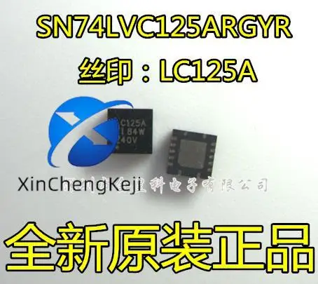 

20 шт. оригинальные новые IC SN74LVC125ARGYR шелкография LC125A QFN-14