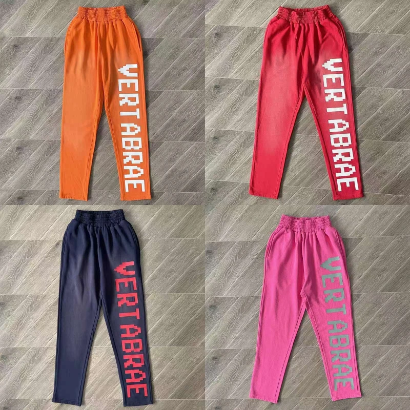 

Спортивные штаны Vertabrae для мужчин и женщин, уличные повседневные брюки с эластичным поясом и 3d-надписью, в американском стиле