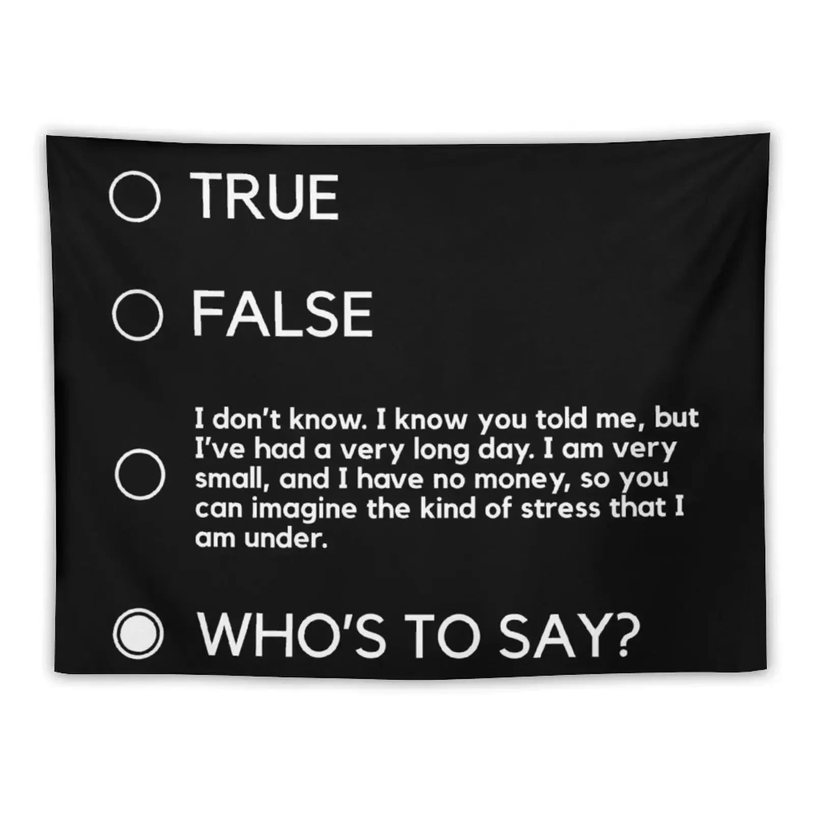 

Who's To Say John Mulaney Tapestry Wall Decor Room Decoration Accessories Decorative Wall Mural Tapestry