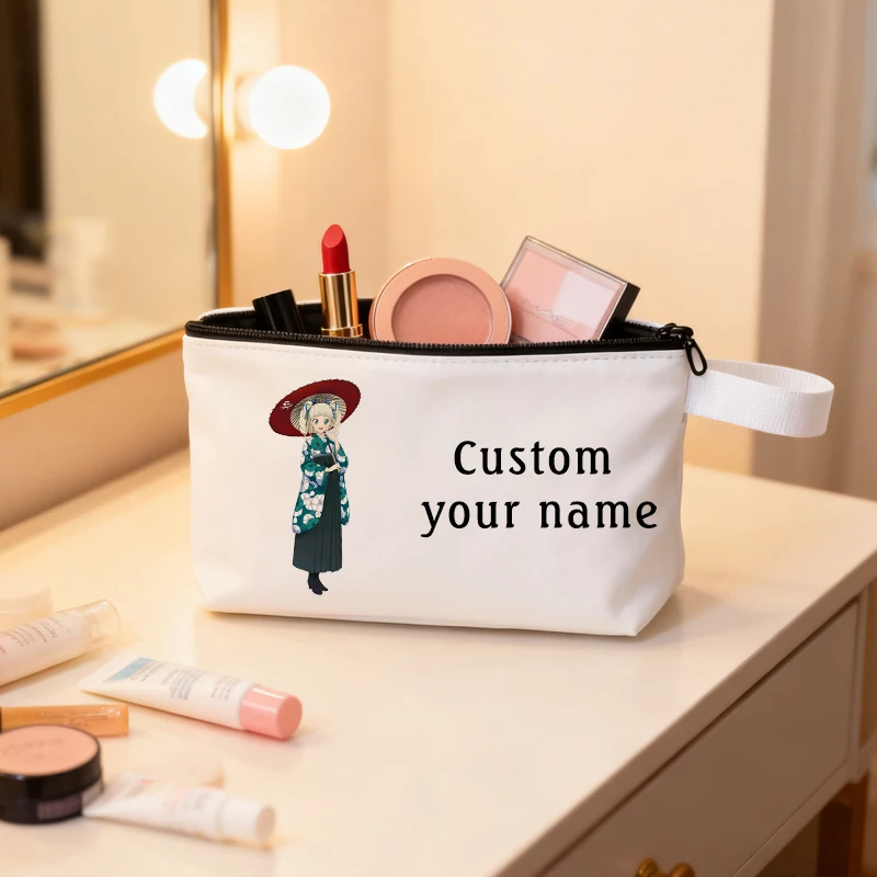 

Custom Your Name Small Cosmetic Bag Stationery Organizer Canvas Bag Organizers Travel Practical Accessories Pencil Cases