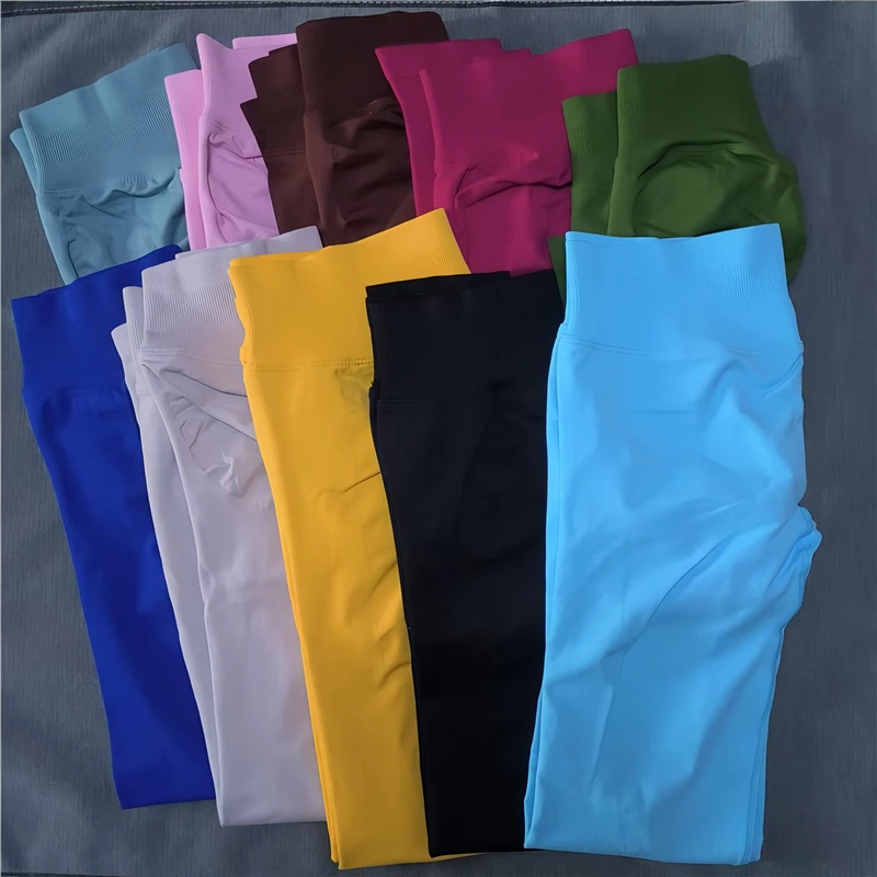 High Elastic Workout Sportswear Leggings Female Low Waist Seamless Tights Yoga Pants Women Sports Leggings