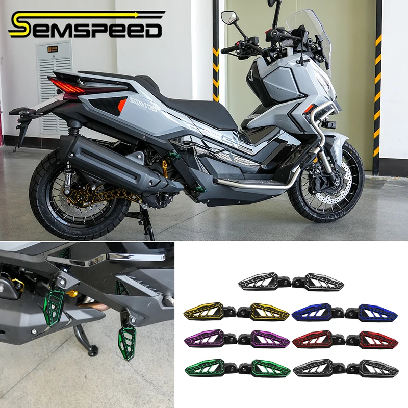 

SEMSPEED CNC Aluminium Alloy Wide Foot Pegs For Zontes 368G 368K 368E 368M 2024-2026 2025 Footboard Foot Matting