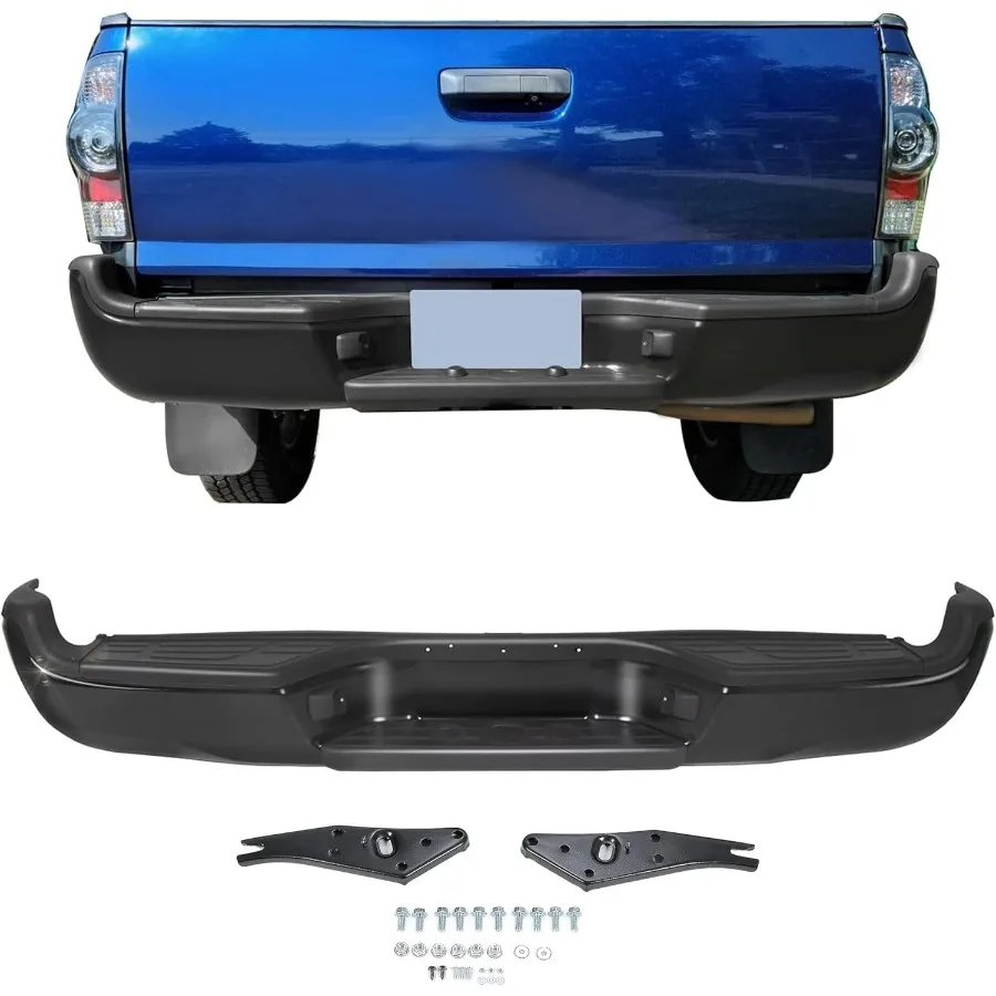 المصد الخلفي من الفولاذ متوافق مع 20052015 Toyota Tacoma لاستبدال المصد الخلفي TO1103114 Fleetside Styleside مع Re #1