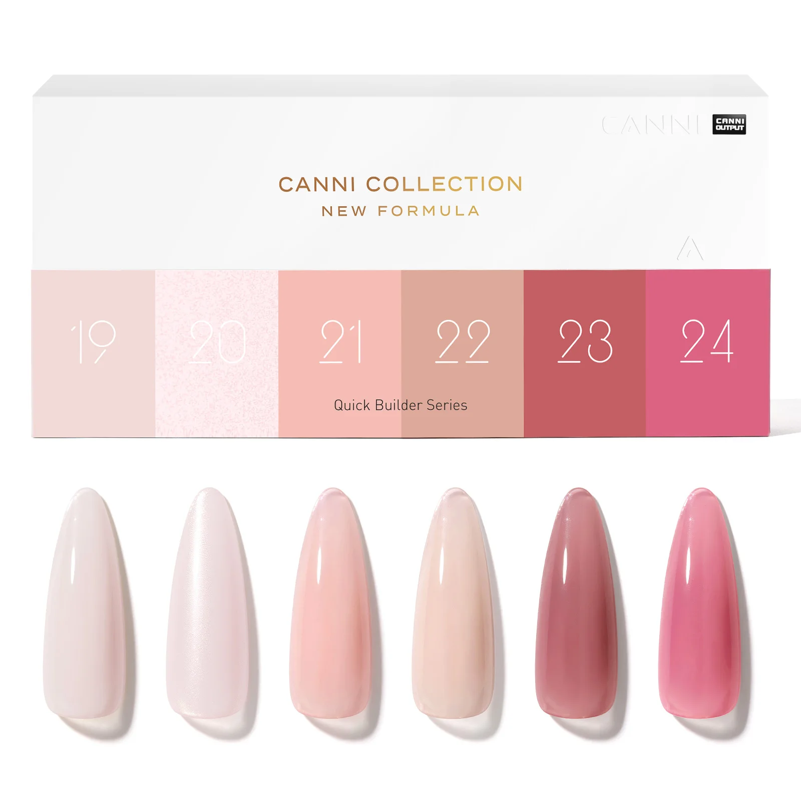 CANNI UV Construction Gel Fast Builder Nagelgel in der Flasche HEMA TPO FREE Jelly Pink Nude Color Semi Permanent Soak Off UV LED Gel – Detail 10