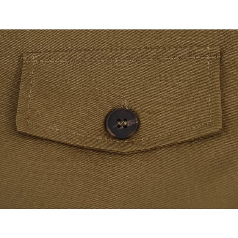 Gelitayon conjunto de camisa e shorts 2024 casual solto ajuste lapela bolso ao ar livre uso diário minimalista unisex roupa de duas peças