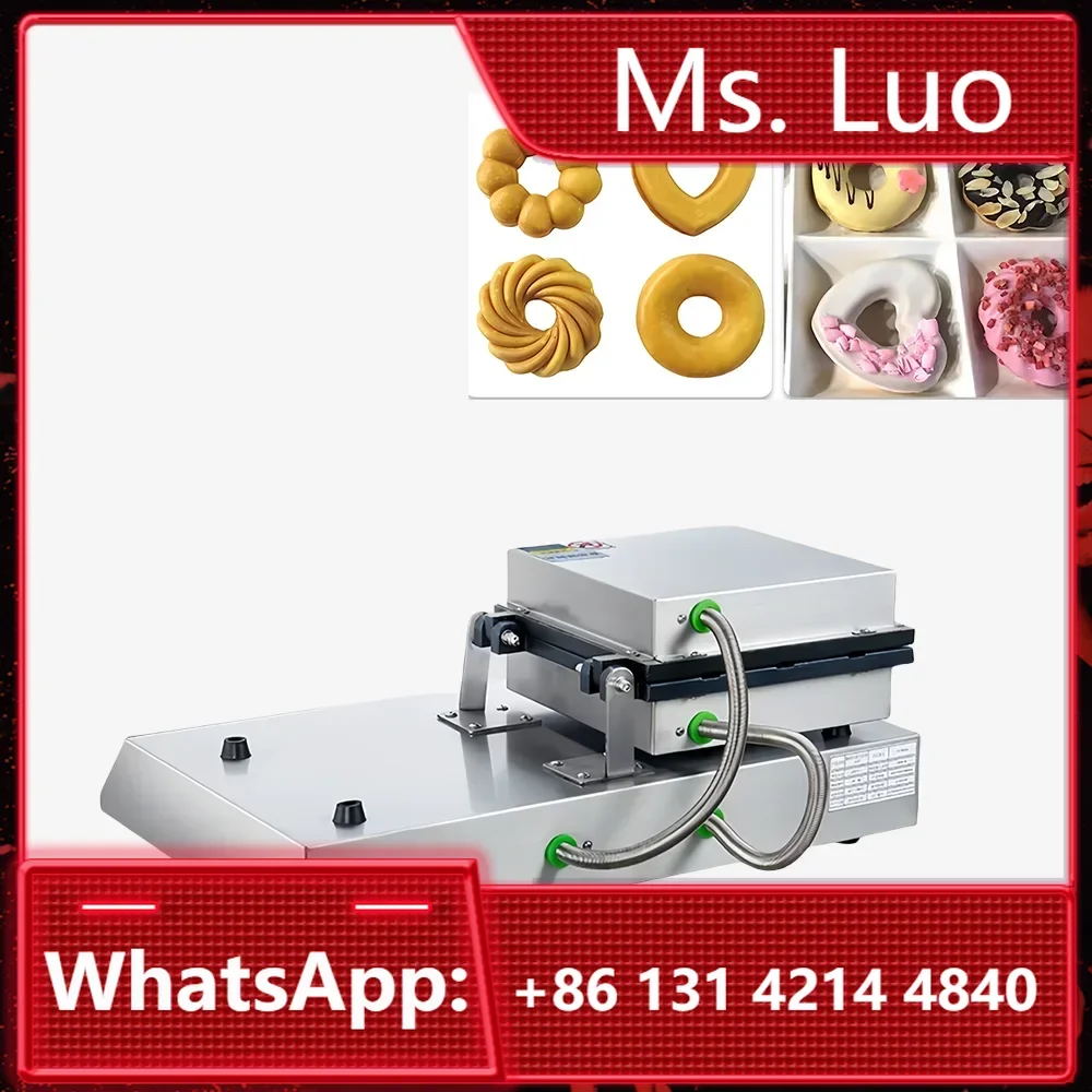 4 In 1 Digital Temperature Controller 4 Different Shape Donuts    Commercial 4-hole Doughnut Maker