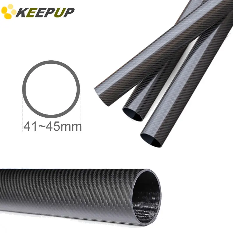3K Twill Carbon Fiber Tube Roll Wrapped Pure Carbon Round Pipe Matte Bright Surface Used For RC Airplane Parts OD 4 5 6 7 8 9 10