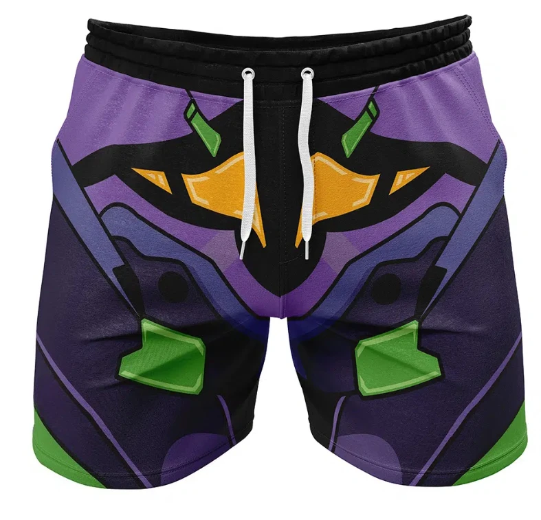 

Summer new style men's casual shorts with cool 3D pattern print, beach casual shorts with breathability, ideal for vacation.