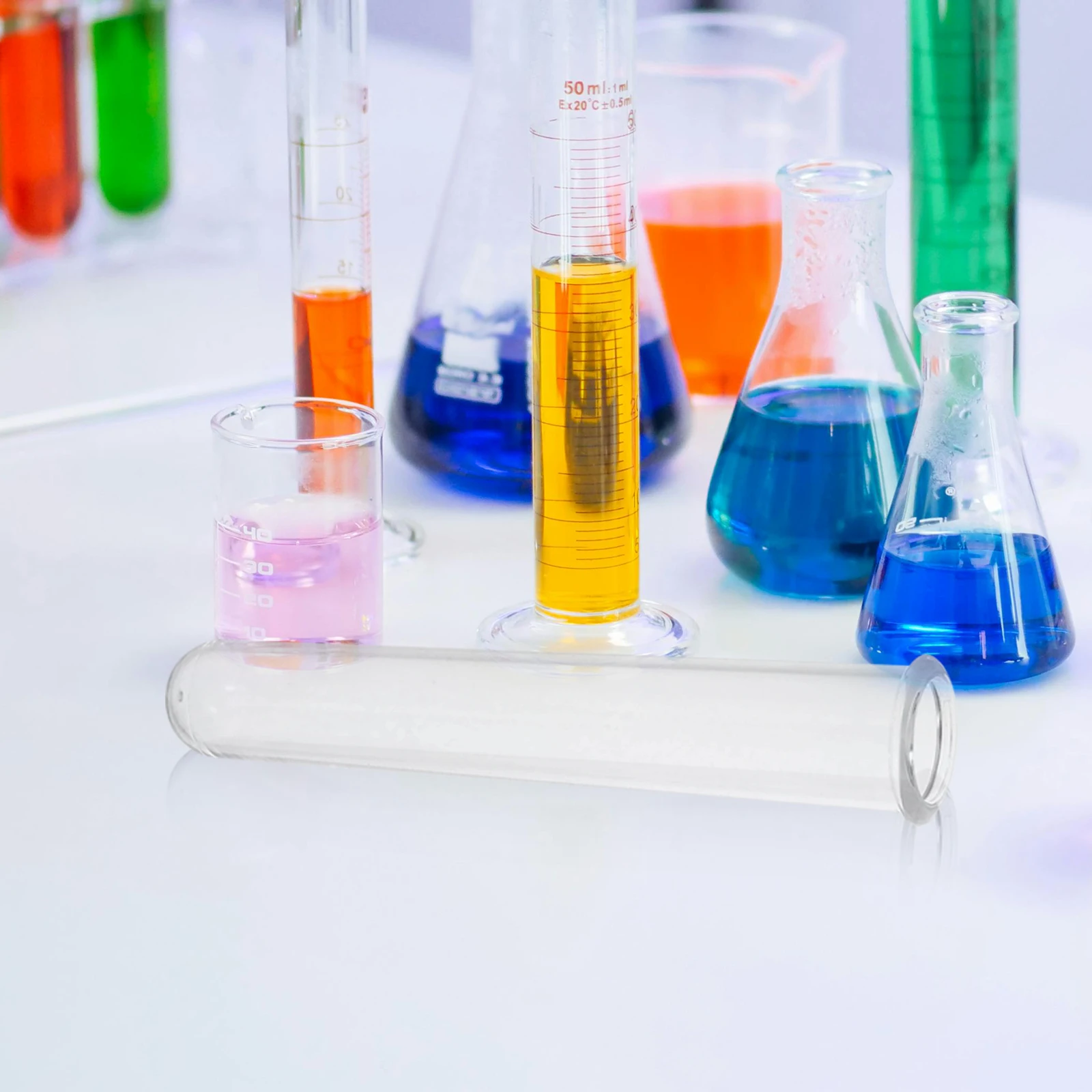 

10 pcs Clear Acrylic Test Tubes For Liquid Sample Distribution Laboratory Science Experiment Reusable Specimen Containers