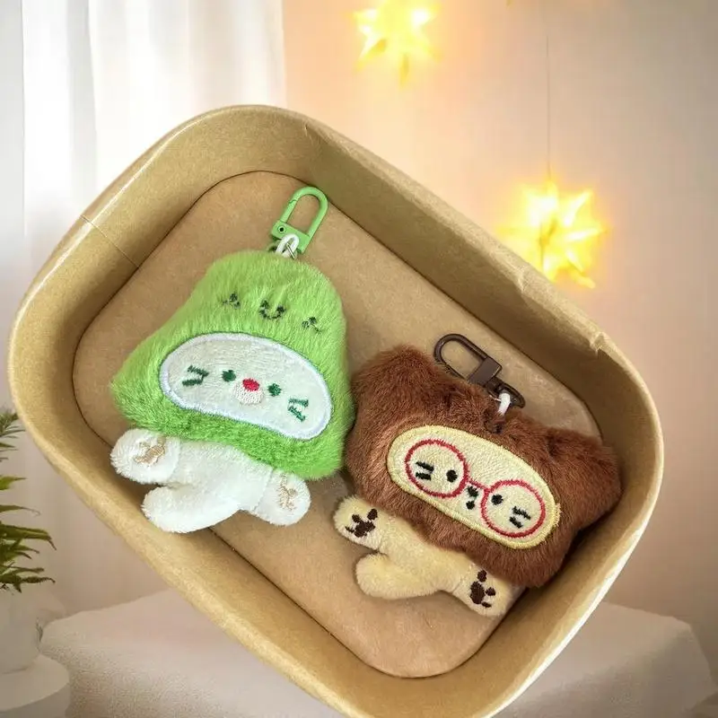 

Cute Cartoon Plush Keychain Creative Fashion Pendant Simple All-matching Bag Decoration Accessorie
