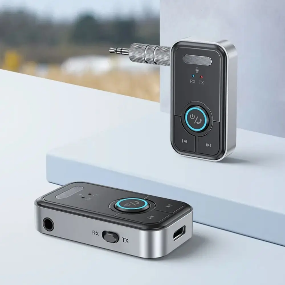 

2 in 1 Bluetooth 5.3 Receiver Transmitter 3.5mm AUX Wireless Bluetooth Wireless Adapter I-WAVE Mini Audio Transmitter Receiver