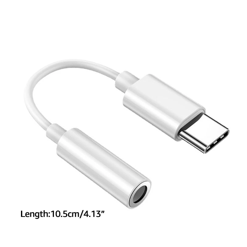 090F Type-C ~ 3.5mm Aux 어댑터 코드 오디오 변환기 와이어 디지털 제품 액세서리