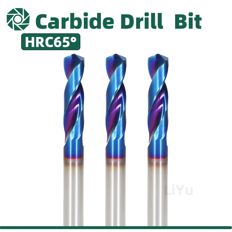 

LIYU HRC65° Tungsten Carbide Drills Metal Drill Bits For Hard Metalworking CNC Lathe Steel Drilling Tool 0.5-20.0mm