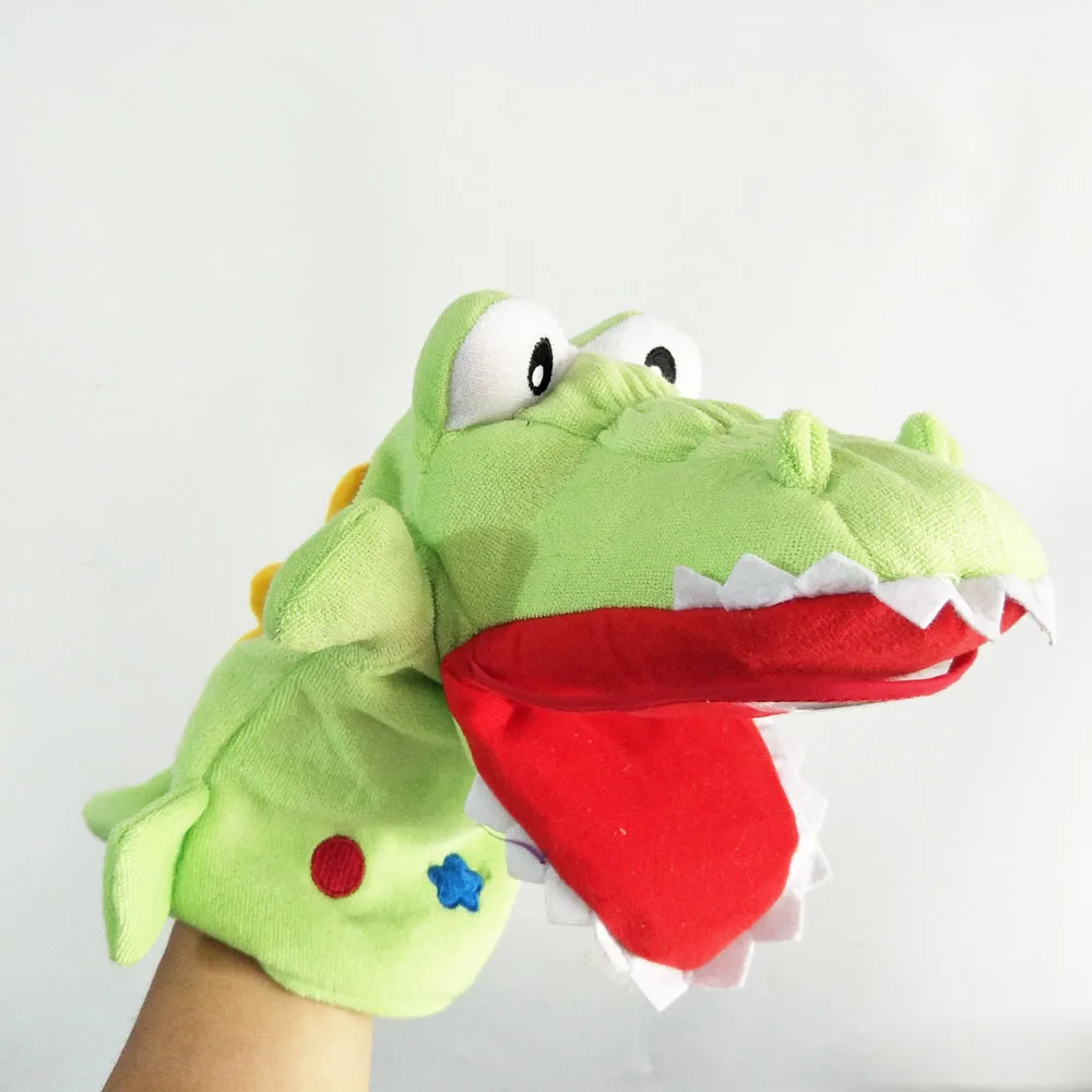 Haai Kikker Krokodil Handpop Knuffel Voor Kind Verjaardagscadeau