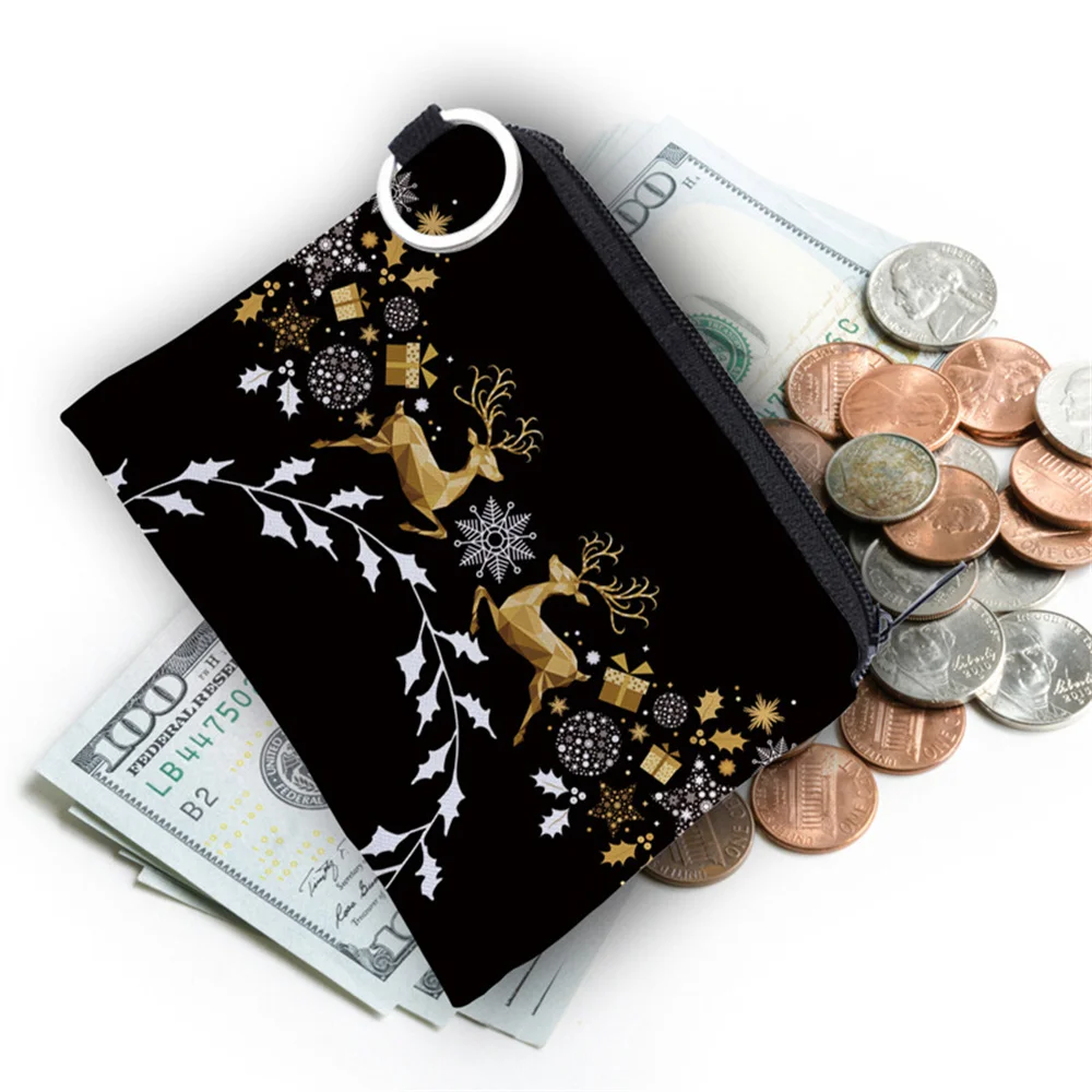 Coin Purse Mandala Patter Waterproof Fabric Storage Small Zipper Wallet Bag Portable Personality Creativity Card Holder Key Case