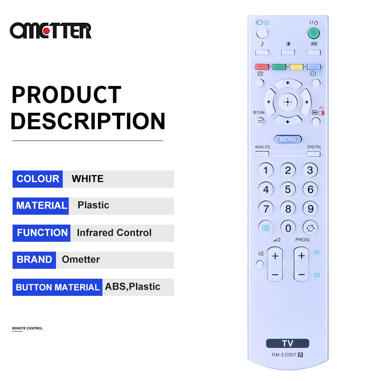 Dla Sony TV zdalnego sterowania RM-ED007 RM-GA008 RM-E RMED007