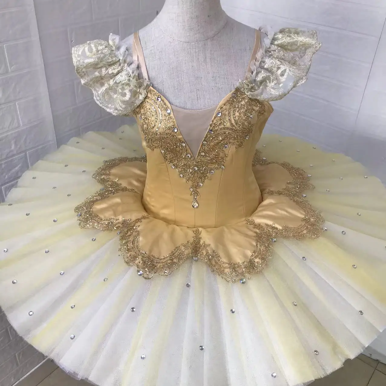 Saia de balé profissional clássico panqueca tutu fantasia personalização em qualquer cor