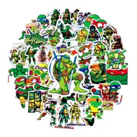 50pcs Teenage Mutant Ninja Turtles Sticker Cute Cartoon Waterproof Graffiti Decals Kids DIY Luggage Decorative Accessories Gifts