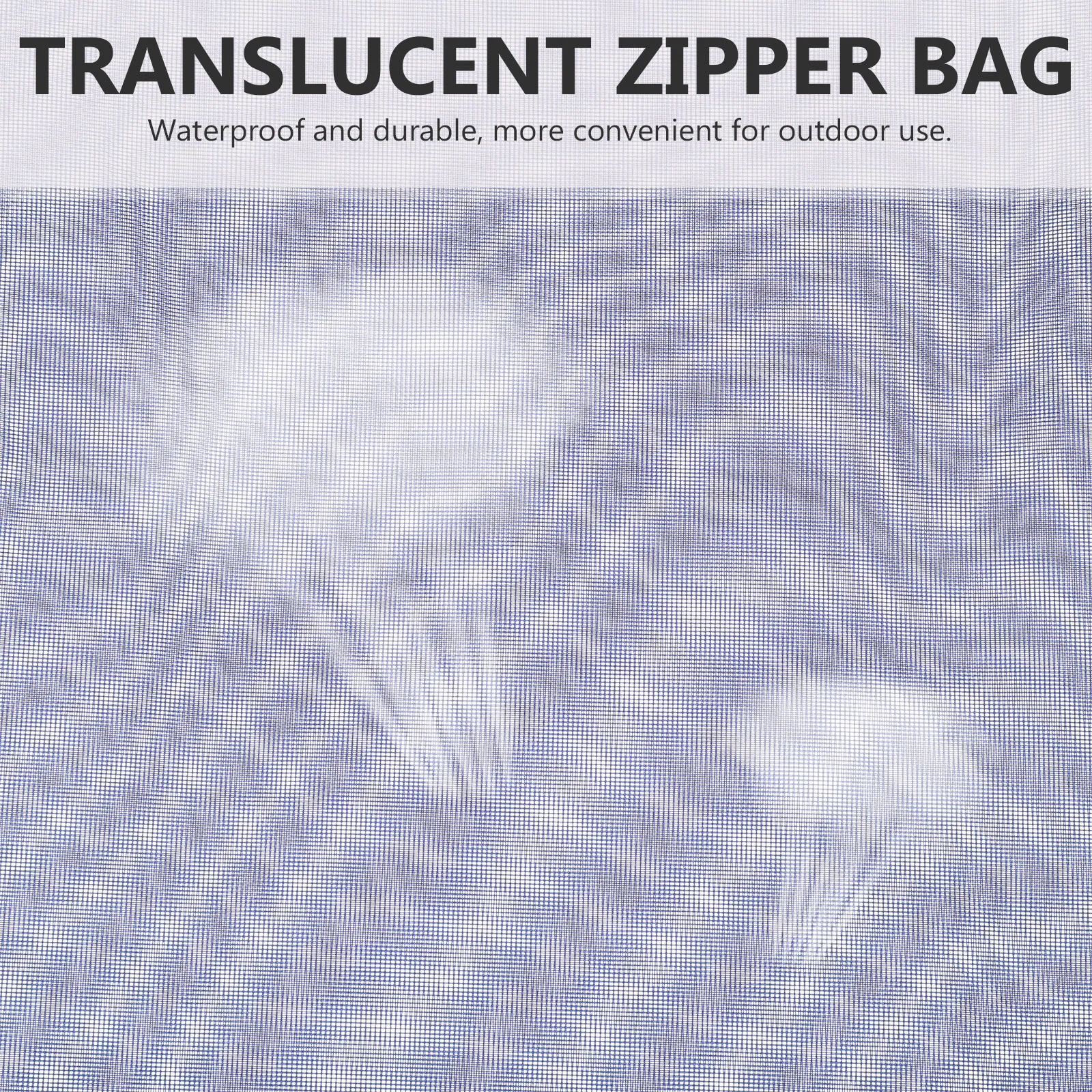 

2Pcs Strong Nylon Semi-Transparent File Storage Pouch with Easy-Glide Zipper for Documents Stationery Toiletries Travel Home