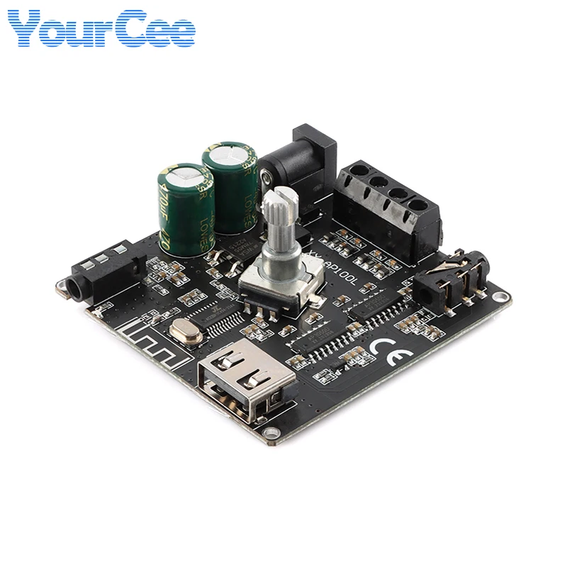 XY-AP100L 100WX2 Ble 5.0 Stereo Amplifier Board AUX USB Sound Card Digital Power Amp Amplificador DC 12V 24V