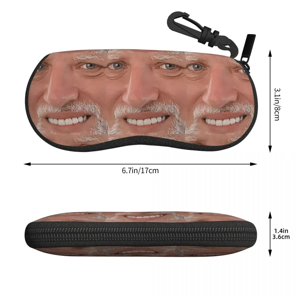 Hide The Pain Harold Meme Shell Glasses Case Protective Sunglasses Box Women Men Soft Eyeglass Bag Pouch