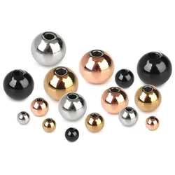 Rvs Kralen Goud Kleur Multi Size Losse Spacer Ronde Kralen Voor Sieraden Maken Diy Ambachtelijke Armband Oorbel Accessoires