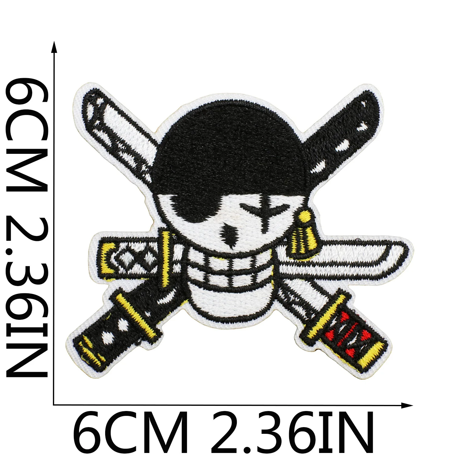 Neue One Piece Stickerei-Aufnäher Kawaii Anime-Figur Luffy für Kleidung Aufkleber für Jacke Cartoon-Dekor Hosen Tasche Kleidung Patch – Detail 15