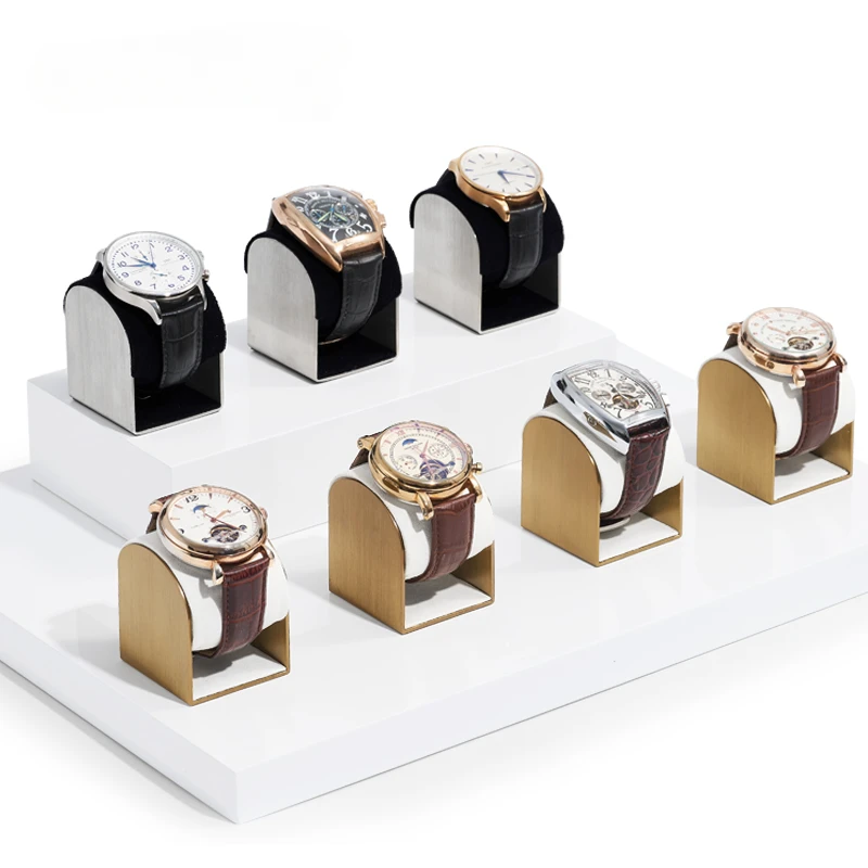 

Watch display stand high-end metal watch bracelet counter display stand jewelry boxes and packaging